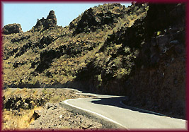 Con el coche en el interior de la isla